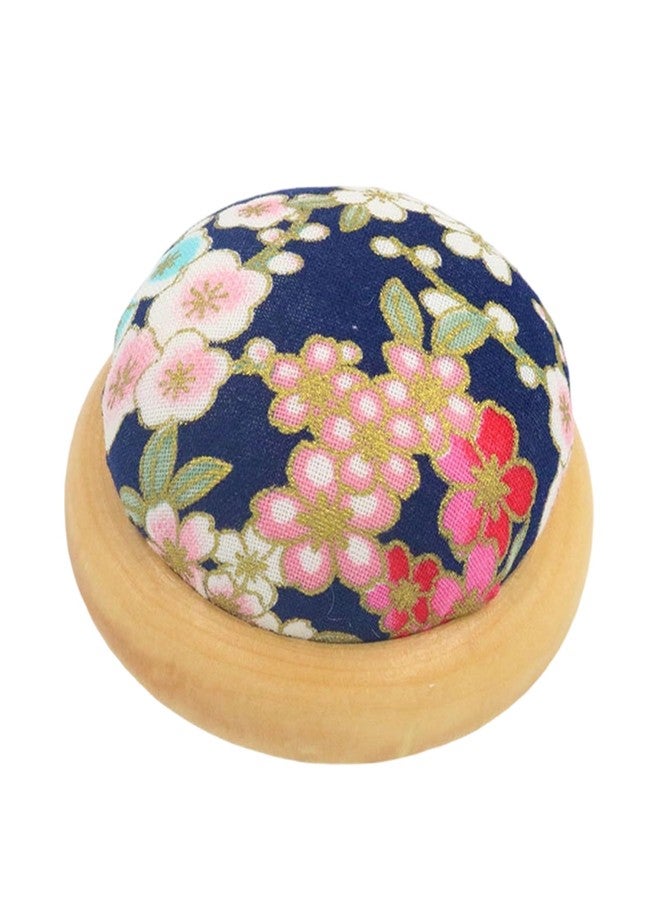 Buildcon Pin Cushion, Sakura Design Sewing Pin Holder for Needles, Perfect for DIY Crafts, Quilting and Embroidery, 7cm Diameter, 3.85cm Height - Image 1